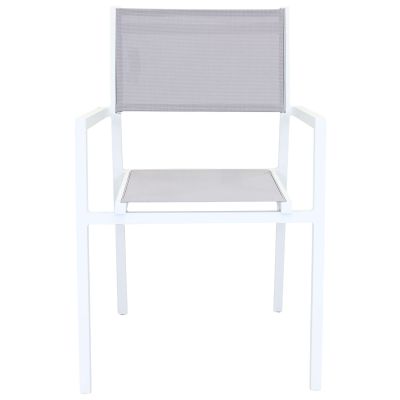 AULUS - poltrona da giardino in alluminio e textilene impilabile