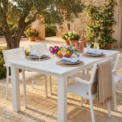 ARGENTUM - tavolo da giardino allungabile in alluminio da 220