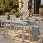 ARGENTUM - tavolo da giardino allungabile in alluminio da 220