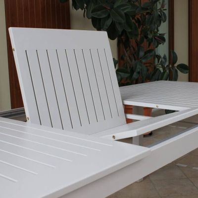ARGENTUM - tavolo da giardino allungabile in alluminio da 220