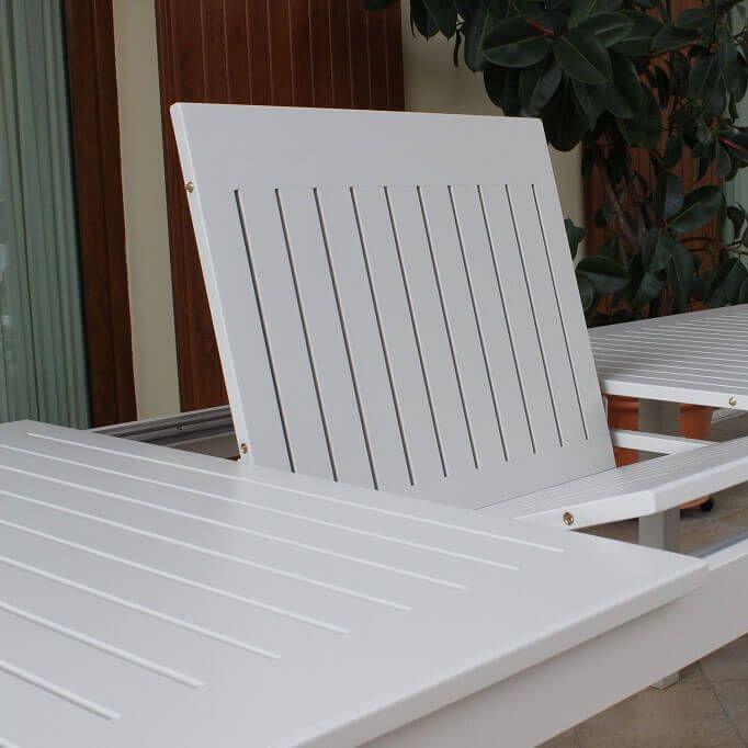 ARGENTUM - tavolo da giardino allungabile in alluminio da 150