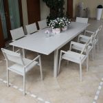 ARGENTUM - tavolo da giardino allungabile in alluminio da 150