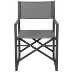 DEXTER - set tavolo in alluminio cm 160/240 x 90 x 75 h con 6 poltrone Carpenter