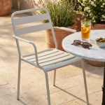 ROMANUS - poltrona da giardino impilabile in ferro