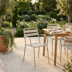 ROMANUS - poltrona da giardino impilabile in ferro