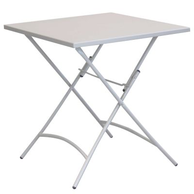 ROMANUS - tavolo da giardino quadrato pieghevole in ferro