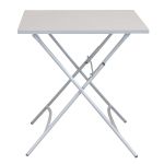 ROMANUS - tavolo da giardino quadrato pieghevole in ferro