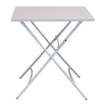 ROMANUS - tavolo da giardino quadrato pieghevole in ferro