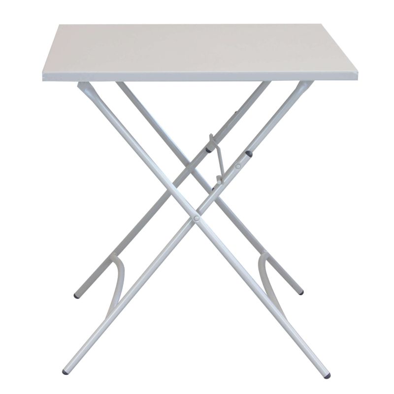 ROMANUS - tavolo da giardino quadrato pieghevole in ferro