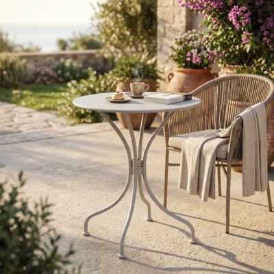 ROMANUS - tavolo da giardino rotondo in ferro