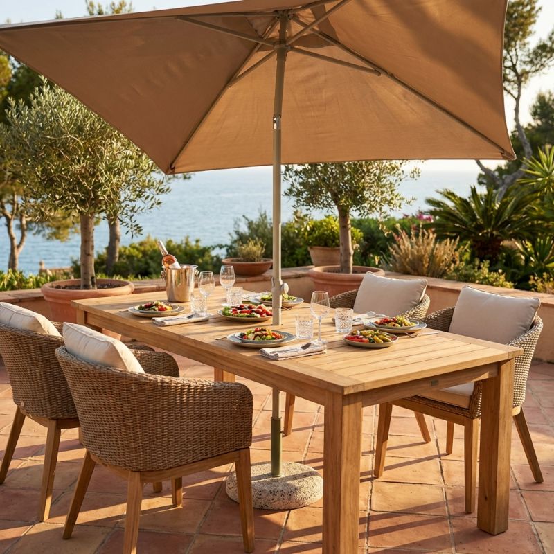 SERTUM - ombrellone da giardino palo centrale 2 x 3