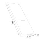 SANATY - cuscino medio con doppia cucitura idrorepellente