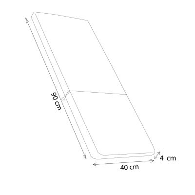 SANATY - cuscino medio con doppia cucitura idrorepellente