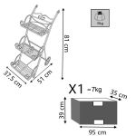 DORIAN - eatagere bianco ossidato