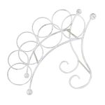 portabottiglie stile provenzale in ferro verniciato