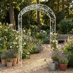 DORIAN - arco decorativo bianco ossidato