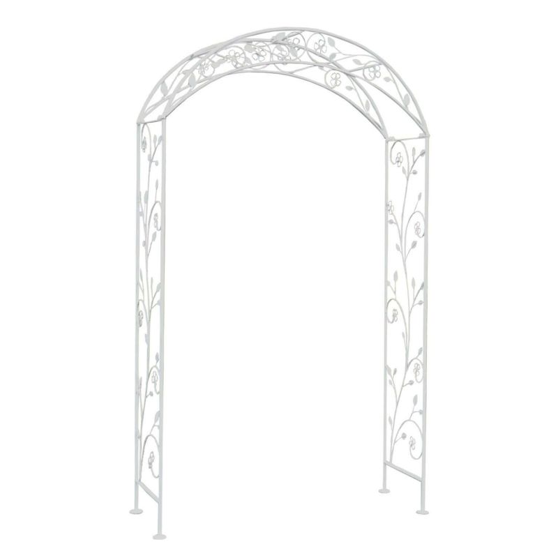 DORIAN - arco decorativo bianco ossidato