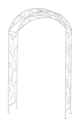 DORIAN - arco decorativo bianco ossidato