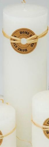 WHITEY - candela cilindrica profumata 21 cm