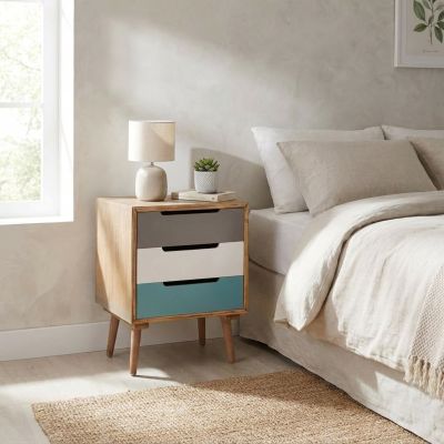 ADELINE - mobiletto 3 cassetti in mdf multicolor