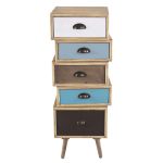 ADELINE - cassettiera cinque cassetti alta 99 cm