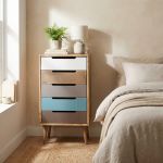 ADELINE - cassettiera cinque cassetti alta 82 cm