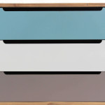 ADELINE - mobile 3 cassetti in mdf multicolor
