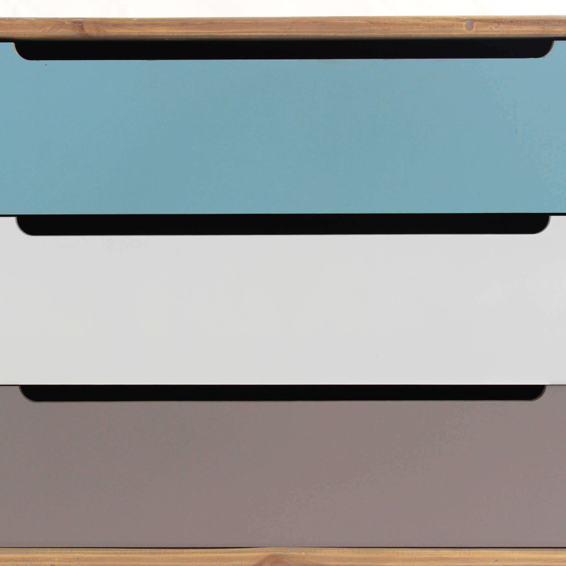 ADELINE - mobile 3 cassetti in mdf multicolor