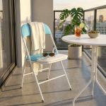 LUCIE - sedia pieghevole salvaspazio bicolor