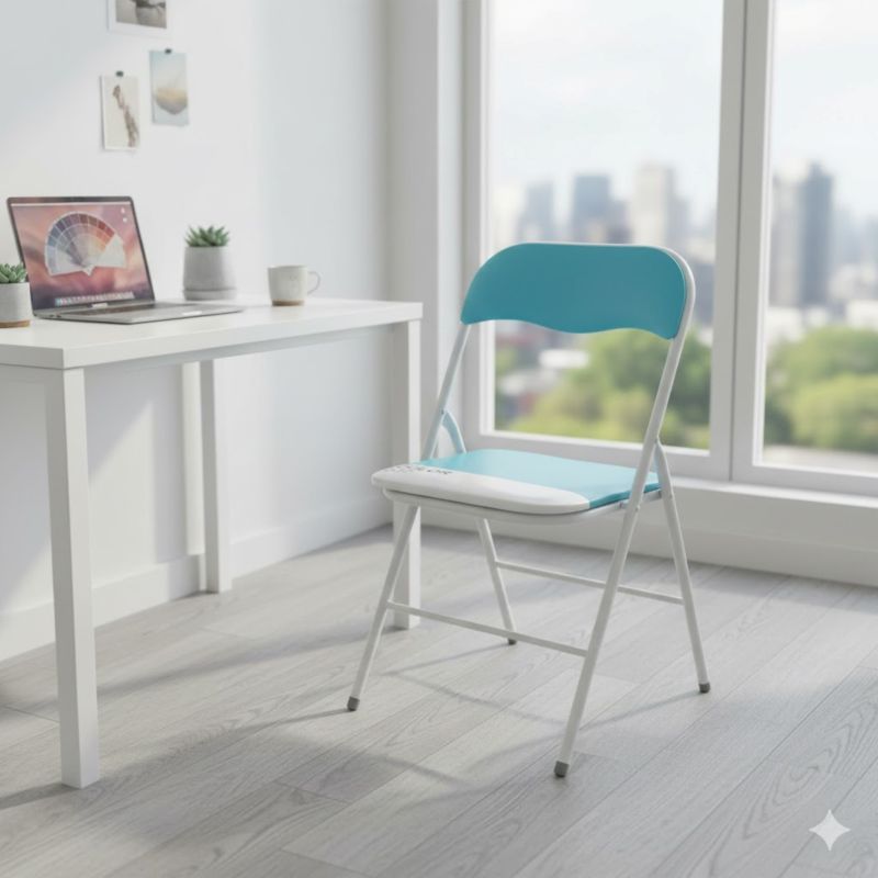 LUCIE - sedia pieghevole salvaspazio bicolor