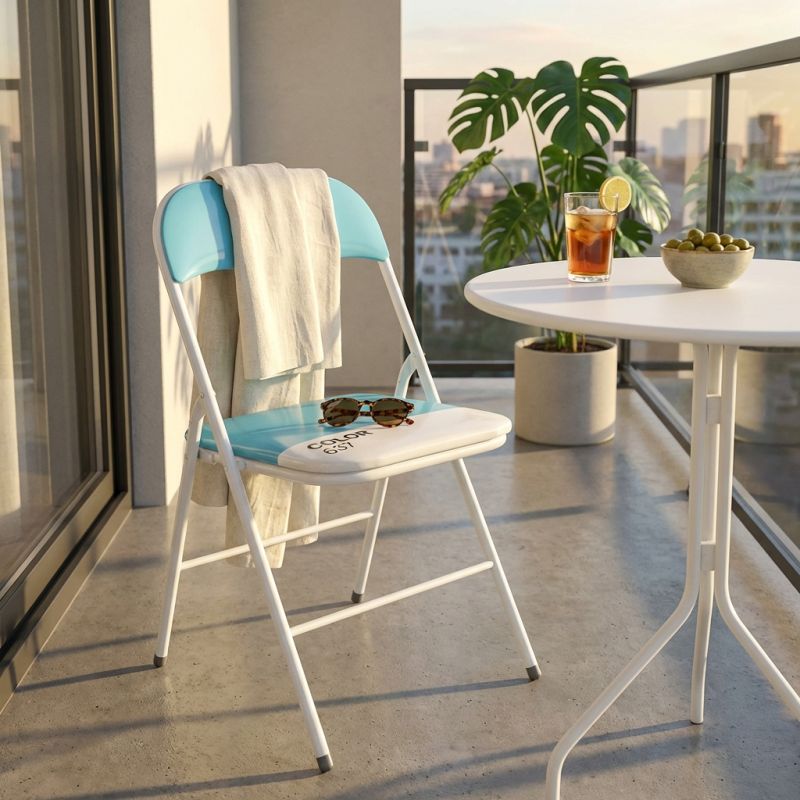 LUCIE - sedia pieghevole salvaspazio bicolor