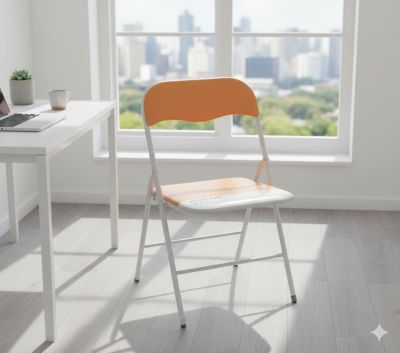 LUCIE - sedia pieghevole salvaspazio bicolor