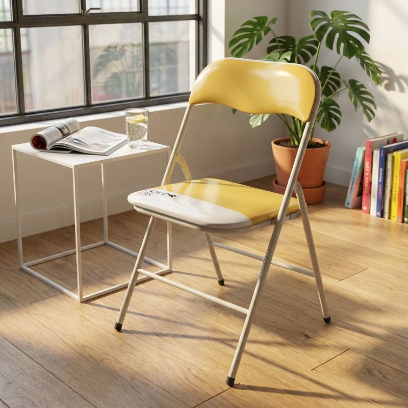 LUCIE - sedia pieghevole salvaspazio bicolor