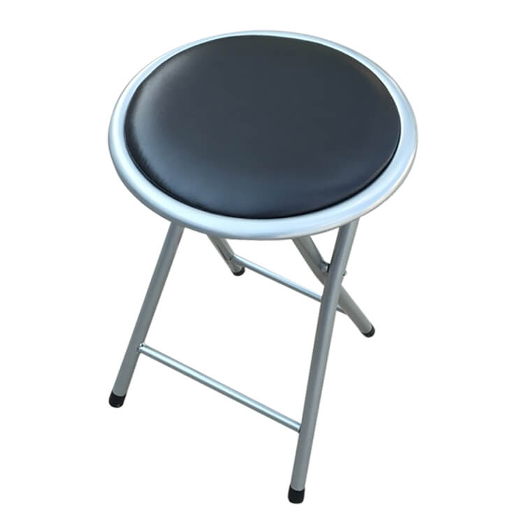 Linea Garden Friend Sgabello Pieghevole Clic-Clac | Bianco In Polipropilene | Richiudibile Con Maniglia, Per Giardino, Campeggio, Casa