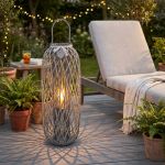 GENEVIEVE - lanterna in vimini tondo 22 x 115 cm 