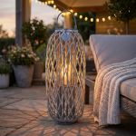 GENEVIEVE - lanterna in vimini tondo 21 x 106 cm