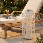 GENEVIEVE - lanterna in vimini tondo 20 x 95 cm