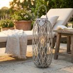 GENEVIEVE - lanterna in vimini tondo 20 x 95 cm