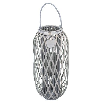 GENEVIEVE - lanterna in vimini tondo 20 x 86 cm