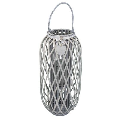 GENEVIEVE - lanterna in vimini tondo 20 x 86 cm