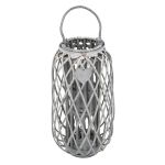 GENEVIEVE - lanterna in vimini tondo 18 x 76 cm