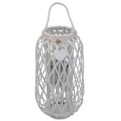 GENEVIEVE - lanterna in vimini tondo 18 x 66 cm