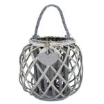 GENEVIEVE - lanterna in vimini tondo 15 x 66 cm