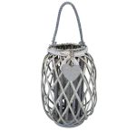GENEVIEVE - lanterna in vimini tondo 15 x 66 cm
