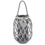 GENEVIEVE - lanterna in vimini tondo 15 x 66 cm