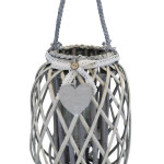 GENEVIEVE - lanterna in vimini tondo 15 x 66 cm