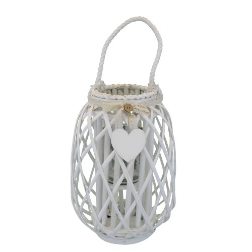 GENEVIEVE - lanterna in vimini tondo 14 x 35 cm