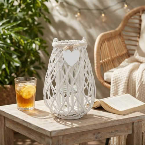 GEORGIE - lanterna in vimini tondo 17 x 41