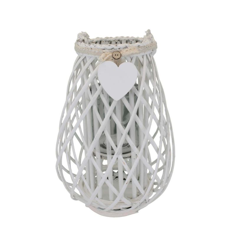 GEORGIE - lanterna in vimini tondo 17 x 41