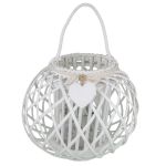 GISELE - lanterna in vimini tondo 20 x 36 cm